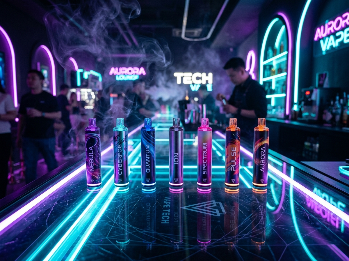 Disposable vape products selection at 504 Vape